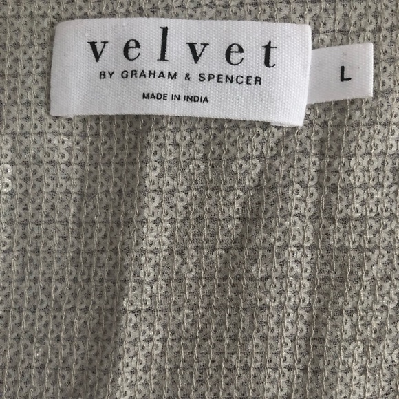 Silver Sequin Dress - Velvet by Graham & Spencer - Size L - Picture 3 of 9